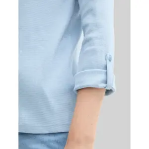 Women's long sleeve T-shirt Tom Tailor Henley image-4