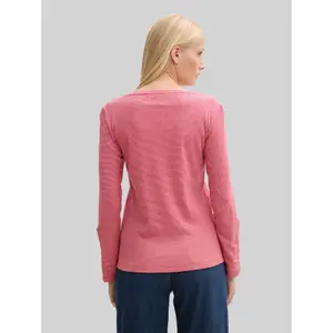 Women's long-sleeved striped T-shirt Tom Tailor Henley image-2