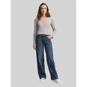 Women's long-sleeved striped T-shirt Tom Tailor Henley image-3