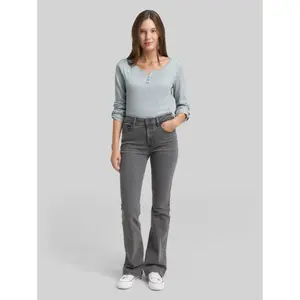 Women's long-sleeved striped T-shirt Tom Tailor Henley image-3