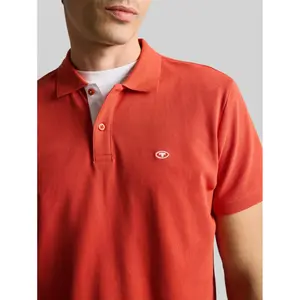 Classic Cut Polo with Contrasting Collar Tom Tailor image-4