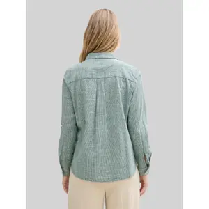 Women’s Shirt with Chest Pockets Tom Tailor image-2