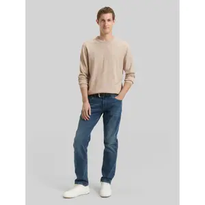Cotton Knit Round Neck Pull Tom Tailor image-3