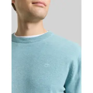 Cotton Knit Round Neck Pull Tom Tailor image-4