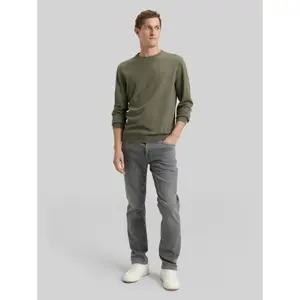 Cotton Knit Round Neck Pull Tom Tailor image-3