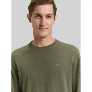 Cotton Knit Round Neck Pull Tom Tailor image-4