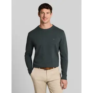 Cotton Knit Round Neck Pull Tom Tailor image-1