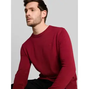 Cotton Knit Round Neck Pull Tom Tailor image-4
