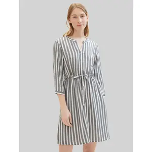 Striped 3/4 Sleeve Dress for Women Tom Tailor image-1