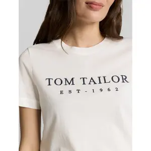 Women's embroidered logo T-shirt Tom Tailor image-4
