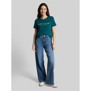 Women's embroidered logo T-shirt Tom Tailor image-3