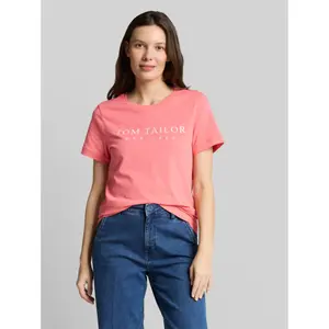 Women's embroidered logo T-shirt Tom Tailor image-1