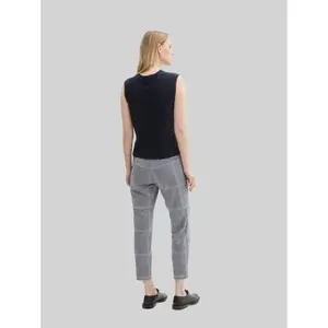 Women's Checkered Trousers Tom Tailor Loose Fit image-2