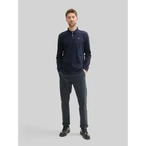 Classic Cut Polo with Contrasting Collar Tom Tailor image-3