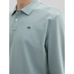 Classic Cut Polo with Contrasting Collar Tom Tailor image-4