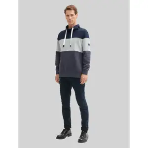 Hooded Sweatshirt with Cut Line Tom Tailor image-3