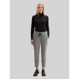 Jacquard Trousers Women Tom Tailor Loose Fit image-1
