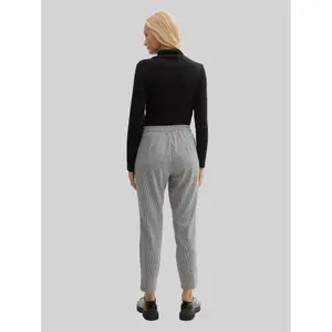 Jacquard Trousers Women Tom Tailor Loose Fit image-2