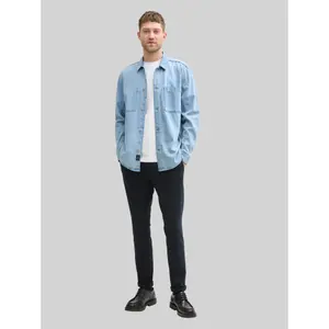 Long-sleeved denim shirt Tom Tailor image-3