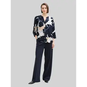 Pleated Printed Blouse for Women Tom Tailor image-3
