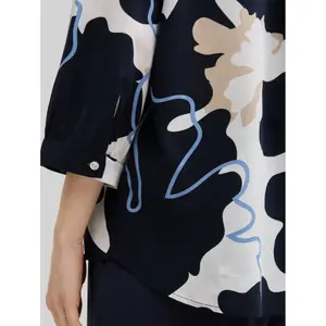 Pleated Printed Blouse for Women Tom Tailor image-4