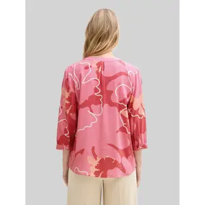 Pleated Printed Blouse for Women Tom Tailor image-2