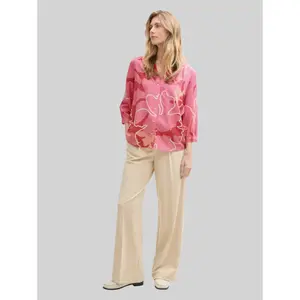 Pleated Printed Blouse for Women Tom Tailor image-3
