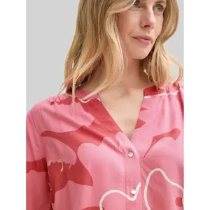 Pleated Printed Blouse for Women Tom Tailor image-4