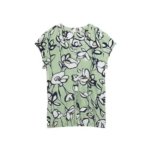 Short Sleeve Printed Blouse for Women Tom Tailor image-0