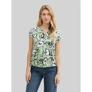 Short Sleeve Printed Blouse for Women Tom Tailor image-1