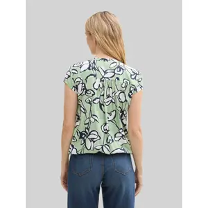 Short Sleeve Printed Blouse for Women Tom Tailor image-2