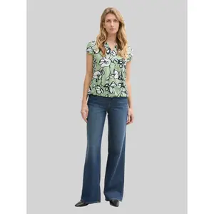 Short Sleeve Printed Blouse for Women Tom Tailor image-3