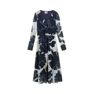 Midi Knit Dress with Gathered Detail for Women Tom Tailor image-0