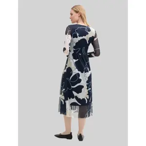 Midi Knit Dress with Gathered Detail for Women Tom Tailor image-2