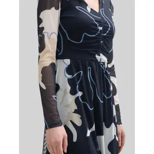 Midi Knit Dress with Gathered Detail for Women Tom Tailor image-4