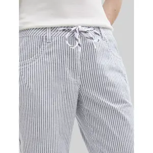 Women's Tapered Striped Pattern Trousers Tom Tailor image-3