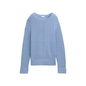 Knit Jumper with Slit Details for Women Tom Tailor image-0