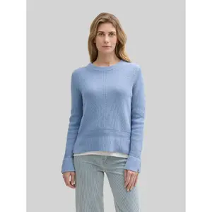 Knit Jumper with Slit Details for Women Tom Tailor image-1