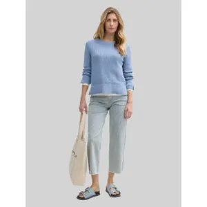 Knit Jumper with Slit Details for Women Tom Tailor image-3