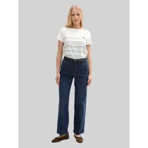 Women's Placed Stripe T-Shirt Tom Tailor image-3