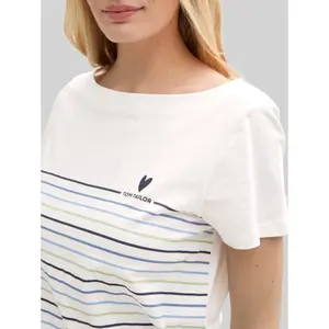 Women's Placed Stripe T-Shirt Tom Tailor image-4