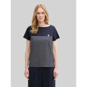 Women's Placed Stripe T-Shirt Tom Tailor image-1