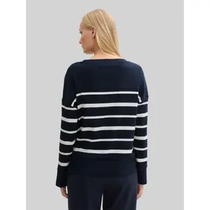 Women's Long Sleeve Ribbed Striped T-Shirt Tom Tailor image-2