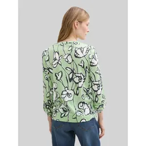 Women's Patterned Blouse Tom Tailor Henley image-2