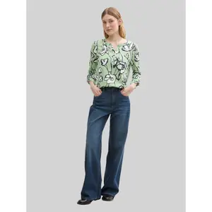Women's Patterned Blouse Tom Tailor Henley image-3