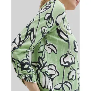 Women's Patterned Blouse Tom Tailor Henley image-4