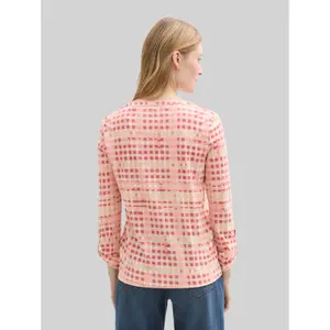 Women's Patterned Blouse Tom Tailor Henley image-2