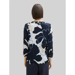 Women's V-Neck Crinkled Blouse Tom Tailor image-2