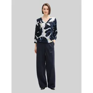 Women's V-Neck Crinkled Blouse Tom Tailor image-3