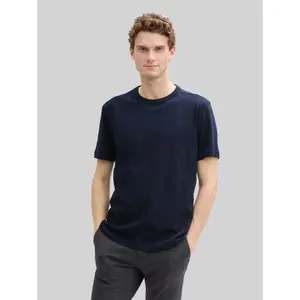 T-shirt with small printed logo Tom Tailor image-1